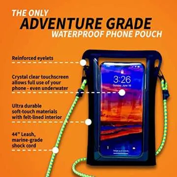 Stash7 Waterproof Phone Pouch - IPX8 Adventure Grade Case