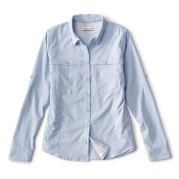 Orvis Women's Open Air Caster Long-Sleeved Shirt, Cloud Blue - Small