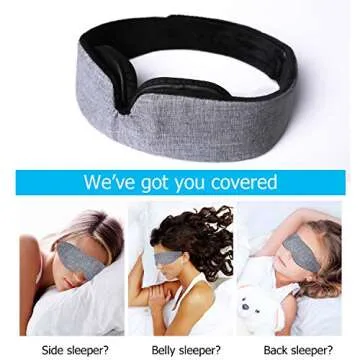 Highway Modular Sleep Mask (Fit Your Unique Face) Eye Mask for Sleeping - No Pressure on Eyes and Great for Travel/Nap/Night Sleeping - Best Night Blinder Eyeshade for Men Women Kids
