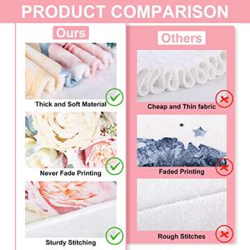 Mom Gifts from Daughter, Mom Birthday Gift Blanket, Mothers Gifts from Daughter, 60" X 50" Pink Soft Flower Blanket for Mom, I Love You Mom Blanket from Son