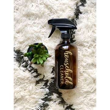 24 Gold Vinyl Essential Oil Labels for 10ml Roller Bottles Oil Blends / 24 Gold Labels with Free Household Cleaner Label and Blends Recipe Card