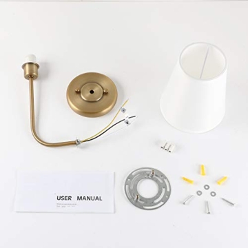 Pathson Vintage Wall Sconces Set of 2 Brass Finish