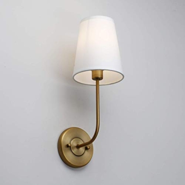 Pathson Vintage Wall Sconces Set of 2 Brass Finish