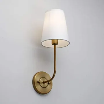 Pathson Vintage Wall Sconces Set of 2 Brass Finish