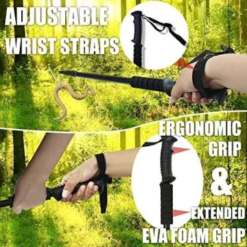 57inch Telescopic Snake Hook for Safe Handling Tools