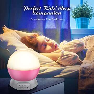DEVRNEZ Kids Star Night Light Projector for Nursery