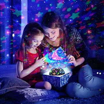 DEVRNEZ Kids Star Night Light Projector for Nursery