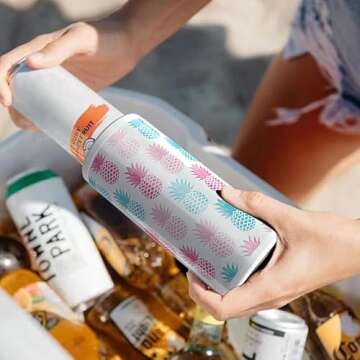 TILUCK Skinny Can Cooler - Perfect for 12 oz Slim Cans