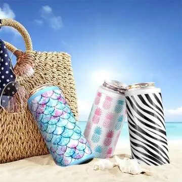 TILUCK Skinny Can Cooler - Perfect for 12 oz Slim Cans