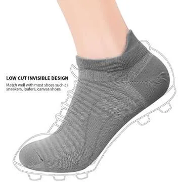 Compression Running Socks for Men and Women - 6 Pairs