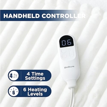 Bedsure Heated Blanket Electric Throw - Elegant and Cozy Blanket