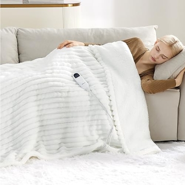 Bedsure Heated Blanket Electric Throw - Elegant and Cozy Blanket