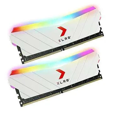 PNY XLR8 Gaming 32GB (2x16GB) DDR4 3200MHz CL16 RGB Memory – White Edition