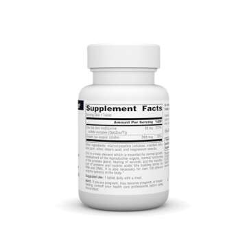 Source Naturals OptiZinc Zinc Methionine Sulfate Complex & Dietary Supplement - 60 Tablets