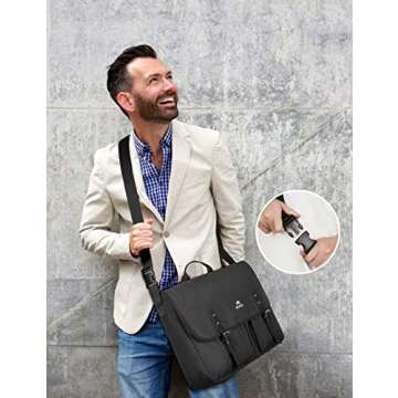 MATEIN 17 Inch Messenger Bag for Men & Women, Stylish & Durable