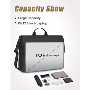 MATEIN 17 Inch Messenger Bag for Men & Women, Stylish & Durable