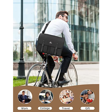 MATEIN 17 Inch Messenger Bag for Men & Women, Stylish & Durable