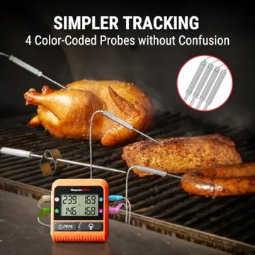 Wireless LCD Meat Thermometer for Grilling & Smoking