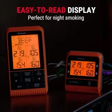 Wireless LCD Meat Thermometer for Grilling & Smoking