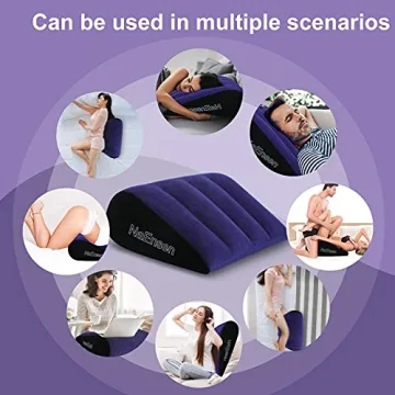 Inflatable Triangle Pillow for Couples Intimacy Support