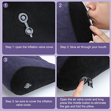 Inflatable Triangle Pillow for Couples Intimacy Support