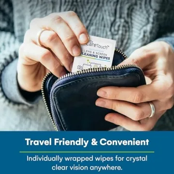 Care Touch Lens Wipes - 210 Individually Wrapped Cleaning Wipes