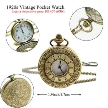 Ziyoot Men's 1920s Accessories Gatsby Gangster Costume Set Plaid Newsboy Cap