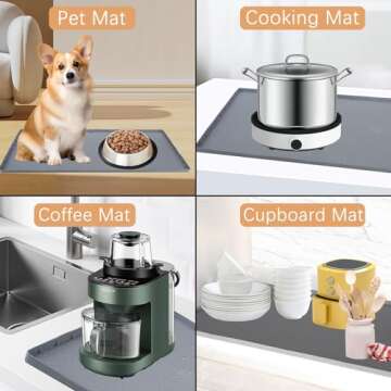 EilIGORSail 34" Under Sink Mat - Flexible Silicone Protector