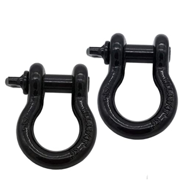 Ucreative 3/4" D Ring Shackle Rugged Off Road 28.5 Ton (57,000 lbs) Maximum Break Strength with 7/8'...