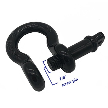 Ucreative 3/4" D Ring Shackle 28.5 Ton for Jeep Recovery