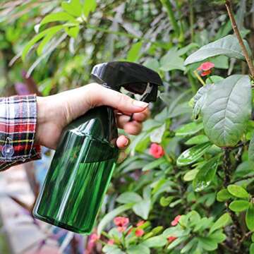 Yebeauty Spray Bottle for Plants, Plant Mister Spray Bottle Plastic Misting Watering Sprayer Trigger Fine Mist Spray Bottles for Plant Gardening Cleaning Solutions, 10oz Green
