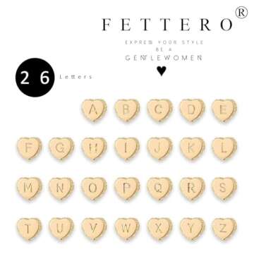 Tiny Gold Initial Heart Necklace for Women - Personalized Joy