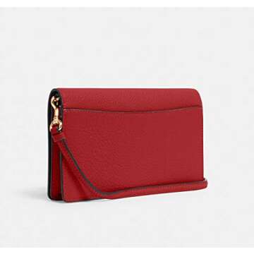Coach Women's Anna Foldover Crossbody Clutch (Red)