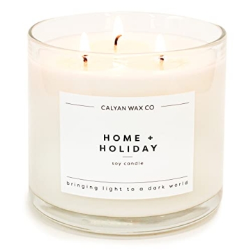 Calyan Wax 3 Wick Soy Candle for Home & Holiday
