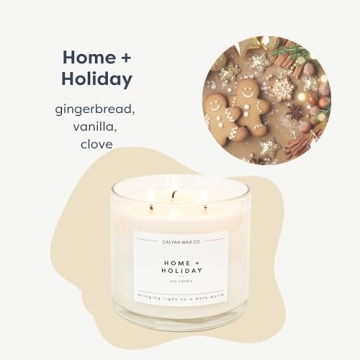 Calyan Wax 3 Wick Soy Candle for Home & Holiday