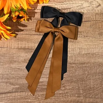 Silky Satin Hair Bows for Women Girls Stylish Ponytail Accessories