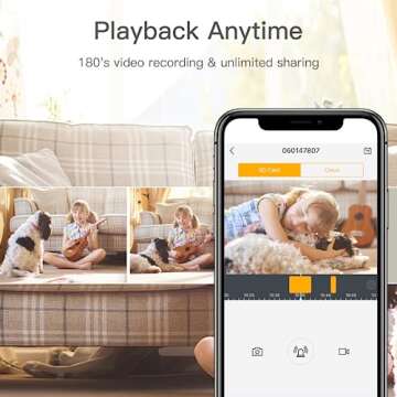 Laxihub Baby Camera 5G WiFi, M1 2K Baby Monitor with Sound & Motion Detection, 2 Way Audio, Night Vision, Smart Home Camera Compatible with Alexa, Google