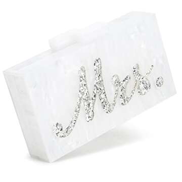 MRS Clutch Purse - Elegant Acrylic Evening Handbag