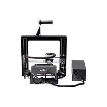 Monoprice-113860 Maker Select 3D Printer v2 With Large Heated (200 x 200 x180 mm) Build Plate + Free Sample PLA Filament And MicroSD Card Preloaded With Printable 3D Models, Black