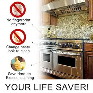 Stylish OUGAR8 Kitchen Handle Covers - Clean & Decorate Conveniently