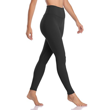 Colorfulkoala Women's Buttery Soft High Waisted Yoga Pants Full-Length Leggings (L, Black)