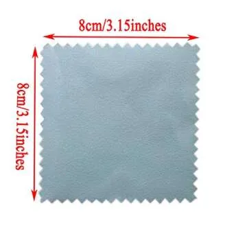 50pcs Jewelry Cleaning Cloth Polishing Cleaning Cloths for Sterling Silver Gold Platinum Platinum Je...