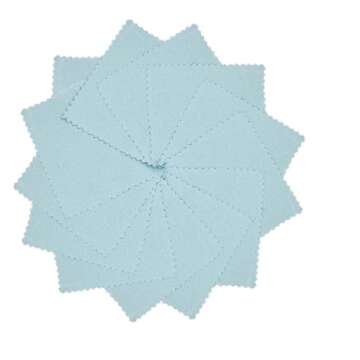 50pcs Jewelry Cleaning Cloth Polishing Cleaning Cloths for Sterling Silver Gold Platinum Platinum Jewelry, Watch Coins Non Toxic Tarnish Remover Keeps Jewelry Clean and Shiny, 3.2 x 3.2 inches