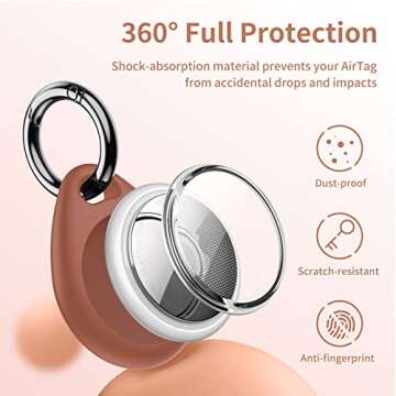 Sturdy UNBREAKcable Apple AirTag Holder 4 Pack