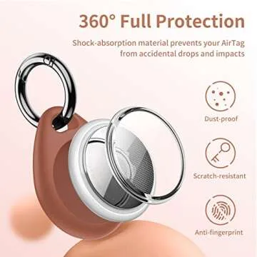 Sturdy UNBREAKcable Apple AirTag Holder 4 Pack