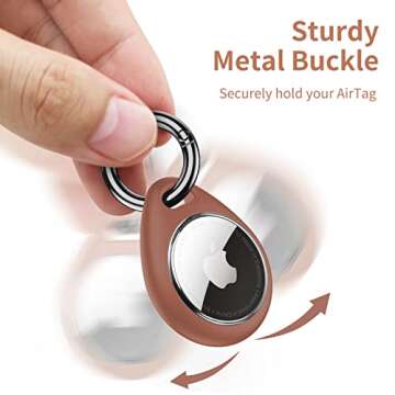 Sturdy UNBREAKcable Apple AirTag Holder 4 Pack