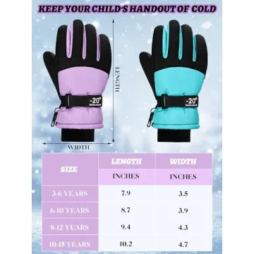 Kids Waterproof Winter Gloves for Outdoor Fun and Warmth