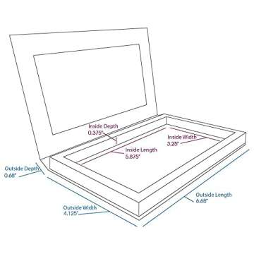 Deep Medium Z Palette Magnetic Makeup Palette, Empty Magnetic Palette, Universal Magnet makeup palet...