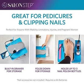 Salon Step Footrest for Effortless At-Home Pedicures