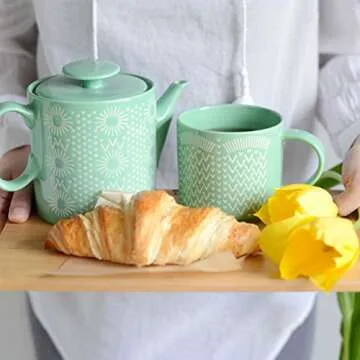 Now Designs Embossed Teapot, Radiant Design